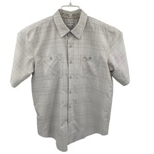 Orvis Classic Collection Mens‎ Large Plaid Button Down Short Sleeve Shirt